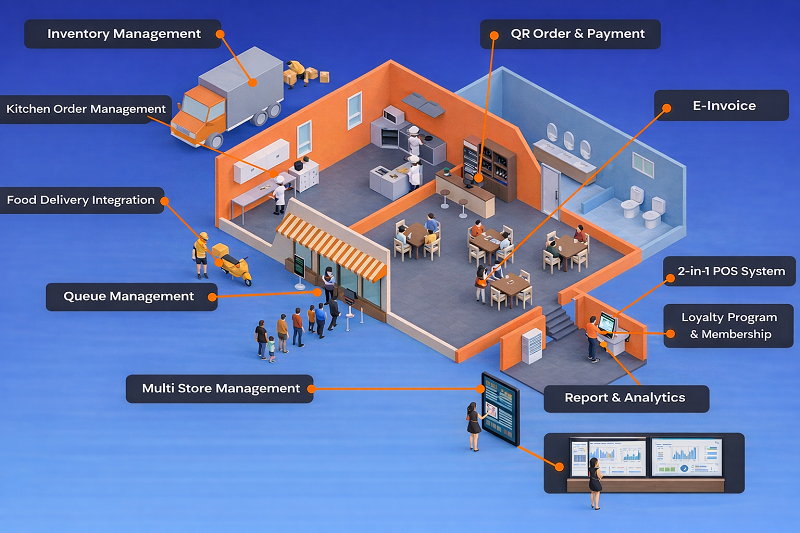 More than just a POS system – 500+ powerful features built for F&B and retail growth